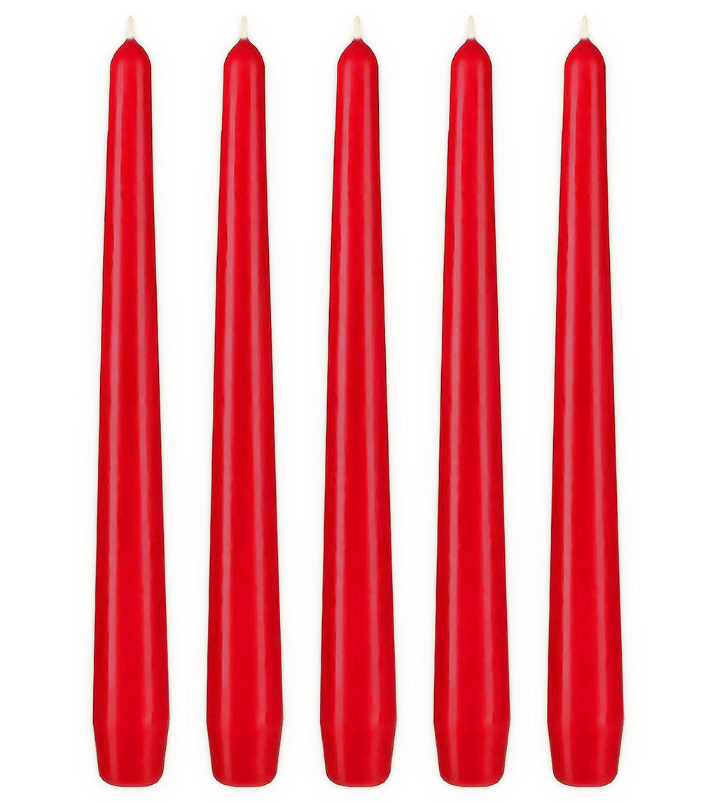 BRUBAKER Premium Spitzkerzen Lila - 50 Stück - bis zu 7,5 Stunden Brenndauer pro Kerze - 24 cm Tafelkerzen Set für Kerzenständer und Kronleuchter - Leuchterkerzen Halterkerzen