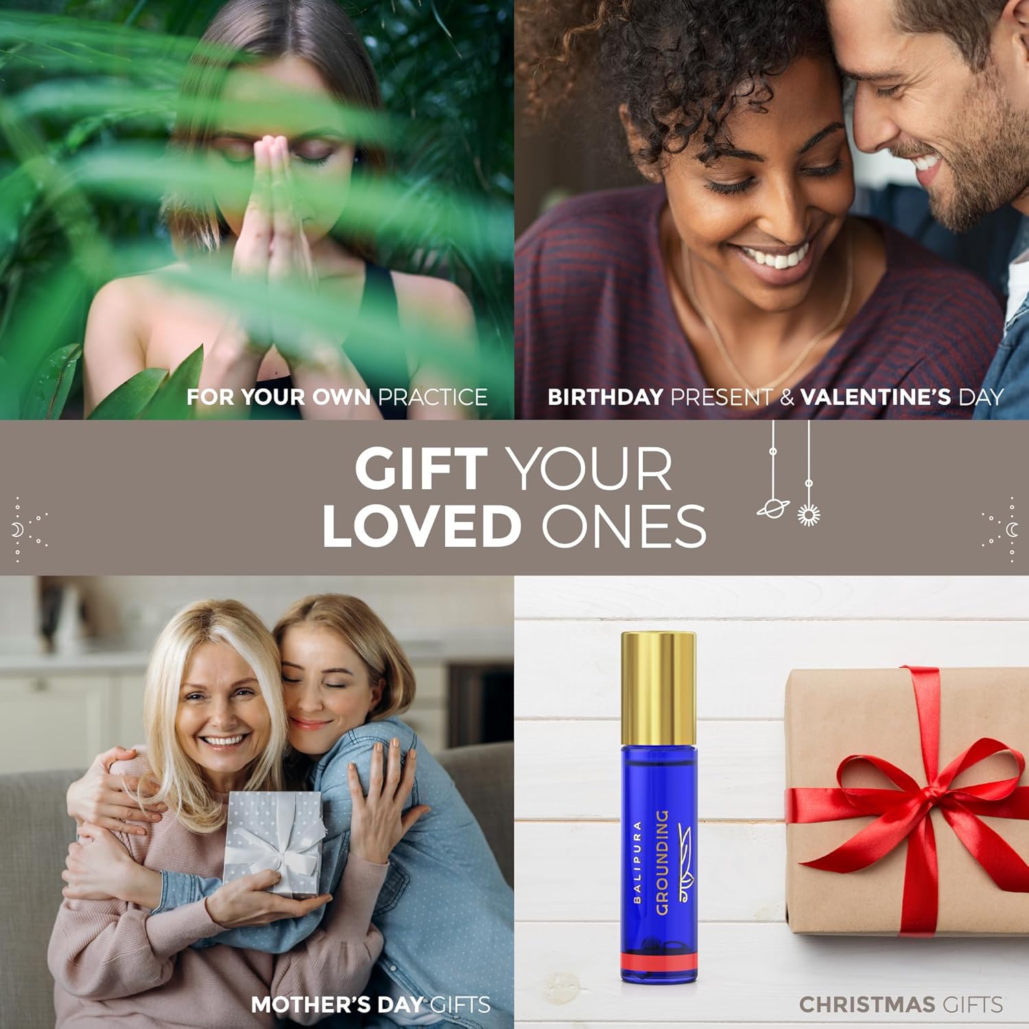 BALIPURA – Roll-On mit ätherischem Vanilleöl und positiven Energie-Chakren – Mischung aus natürlichen ätherischen Ölen, spirituelles Geschenk, Roll-On mit Heilkristallen