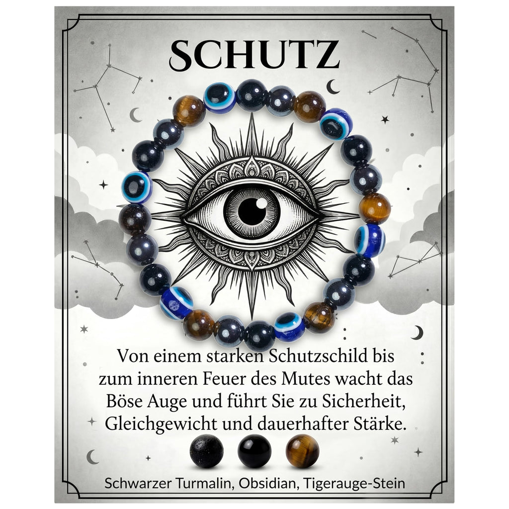 Bivei Armband Stärkendes Kristall Heilungsarmband 8MM - Dehnbares Elastischer Perlenarmband für Damen & Herren als Geschen