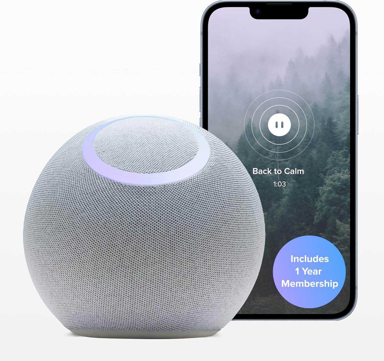Reflect Orb: Smart Tracker for Stress Relief & Mental Health. Biofeedback Device to Enhance Focus, Reduce Anxiety, Support ADHD, Master Meditation & Mindfullness, Emotional Regulation Self-Care Gift