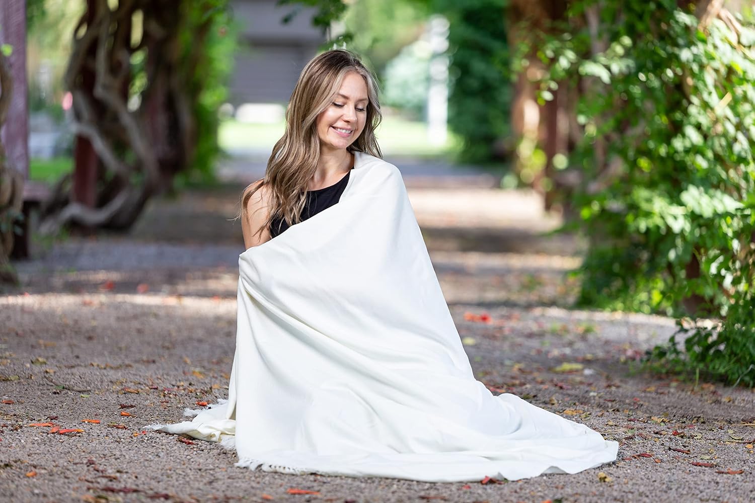 Om Shanti Crafts Meditation Shawl or Meditation Blanket, Shawl/Wrap, Oversize Scarf/Stole. Large. Unisex.