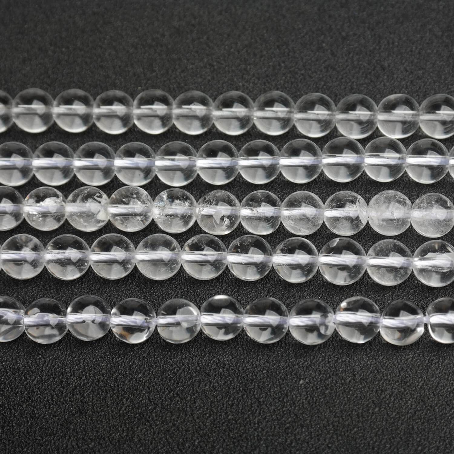 Natural Semi-Precious Stones Beads for Threading 38 cm String Round 4 6 8 10 12 mm