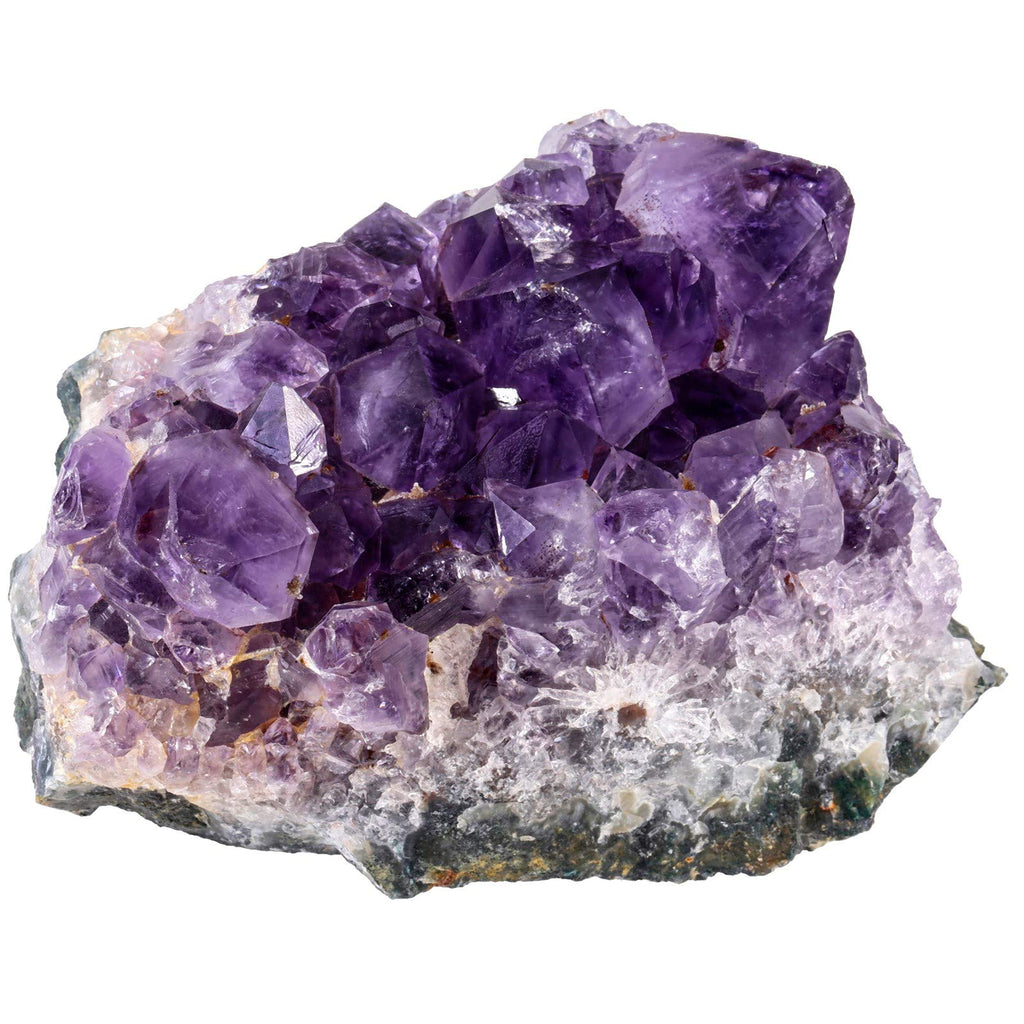 Natürlichen Amethyst Drusensegment Rohstück, Unregelmäßige Naturstück Dekorative Steine Drusenstück, Reiki Heilung Kristall Cluster Specimen Edelstein Fengshui Ornamente
