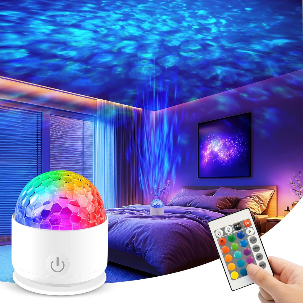 Fokky Sternenhimmel Projektor, LED Sternenhimmel Projektor Kinder, Galaxy Projector für Geschenk Party, Star Projektor Kinder mit 16 Beleuchtung-Effekten, LED Projektor Nachtlicht Kinder Zimmer Deko