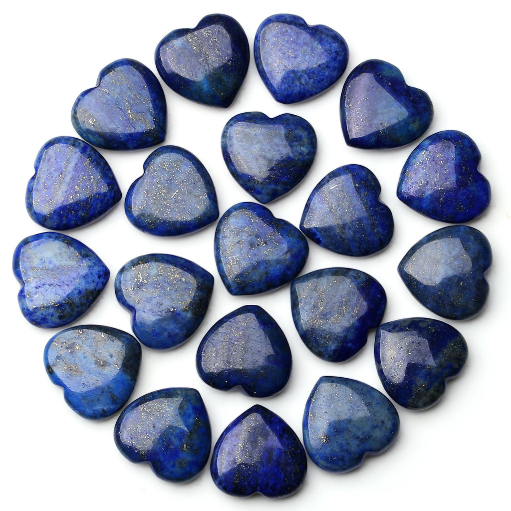 Rhodonite Heart Made of Stone Natural Stones Healing Crystals Gemstones Polished Hand Carved Meditation Chakra Reiki Energy Balance Lucky Gift Pack of 20