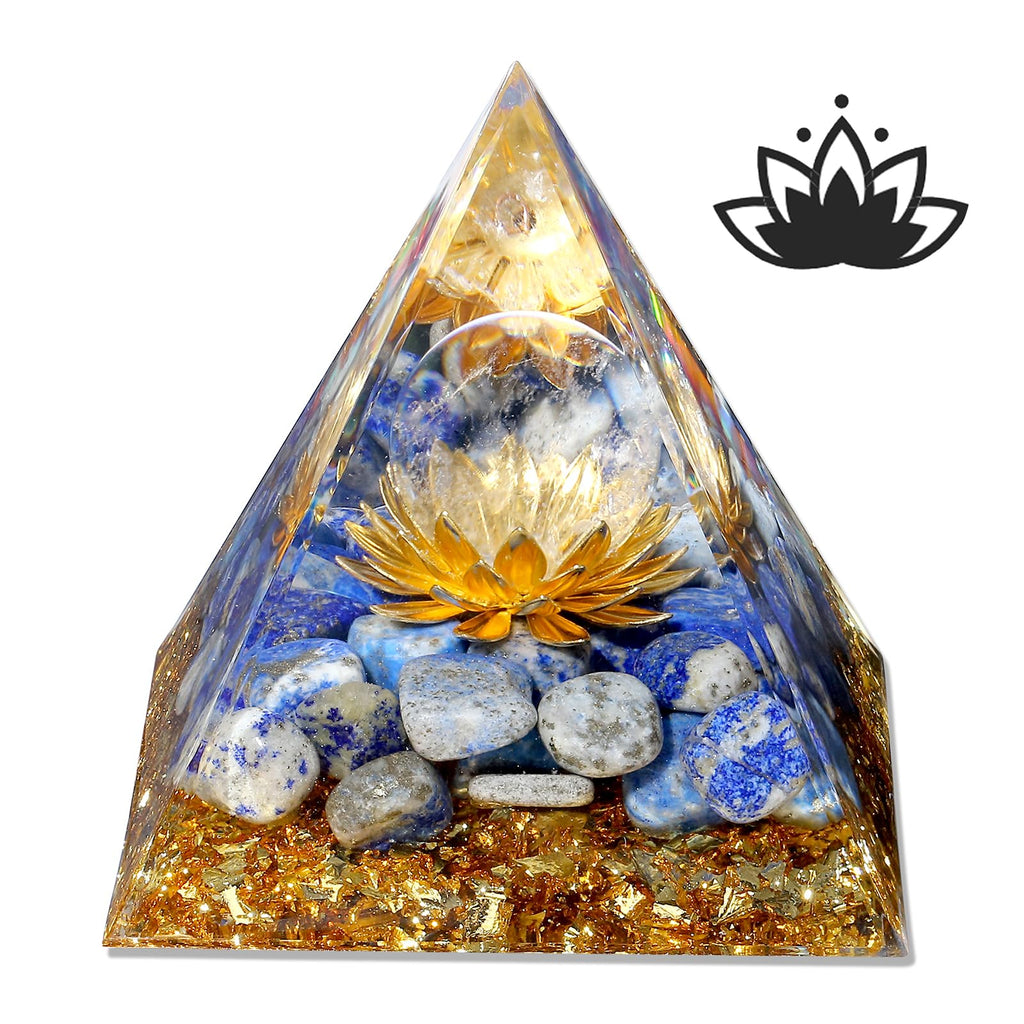 XIANNVXI Citrine Pyramid Gemstones Large Citrine Stone Crystal Natural Healing Crystals Yellow Pyramids Reiki Esoteric Gifts 2.4 Inches