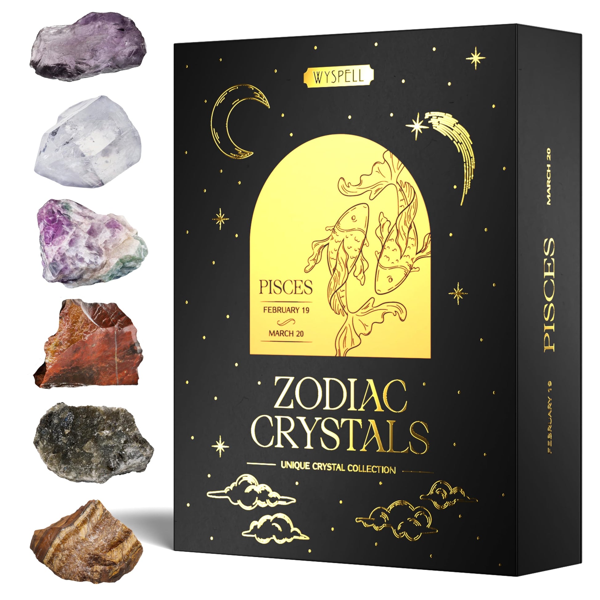 Bulk Crystals and Healing Stones 50 PCS - Real Mini Crystals for Spell Jars | Natural Crystals & Selenite Stick - Healing Crystal Set for Witchcraft Supplies - Beginners Set - Perfect Spiritual Gift