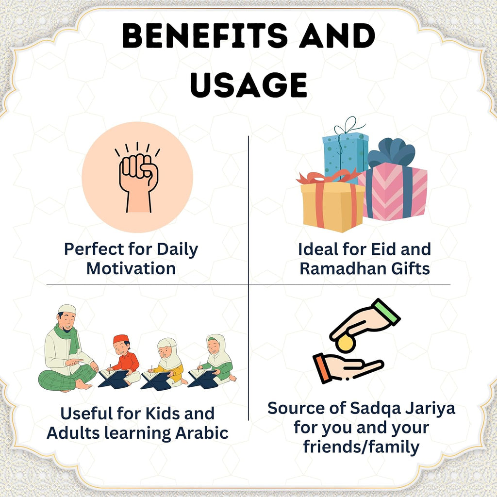 Islamic Affirmations Cards (30 Daily Reminders by Zarf), Spiritual, Quran English, Decor, Ramadan Decorations, Islamic Gifts, Eid Gift, Learn Arabic, Arabic Flashcards Daily Affirmation
