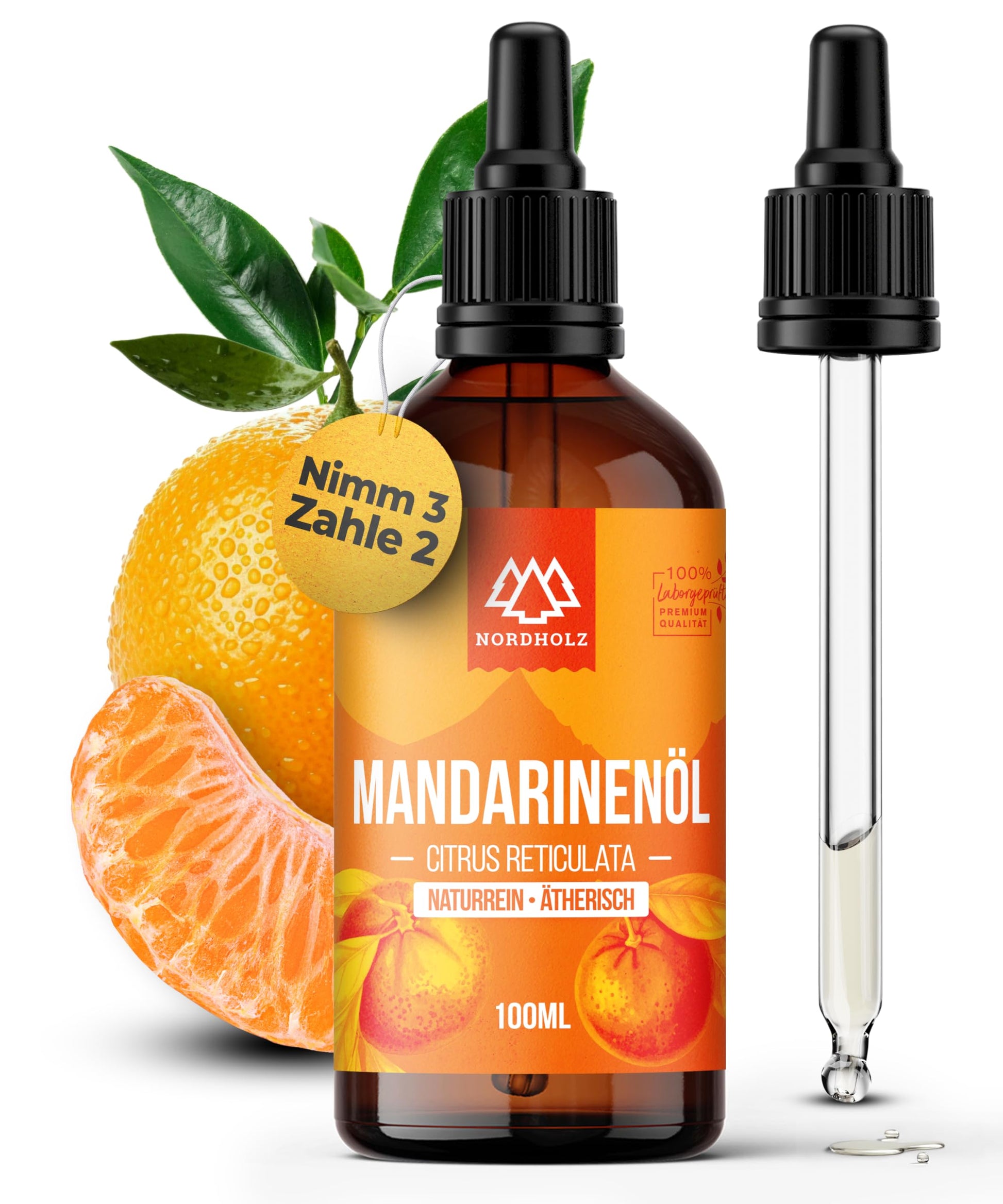 Mountain Pine Oil [100% Natural] - Pharmaceutical Quality Essential Oil from Steam Distillation - Vegan, Laboratory Tested - For Sauna, Diffuser & Aromatherapy