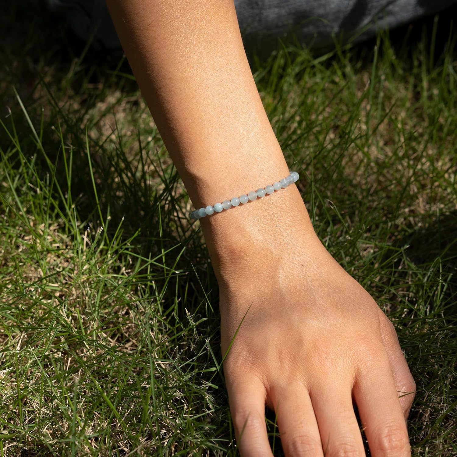 4 mm Stretch Bracelet Made of Real Natural Stone Beads, Healing Stone Bracelet, Yoga Bracelet for Women, Men, Lucky Bracelet, Friendship Bracelet, Replacement Beads Included