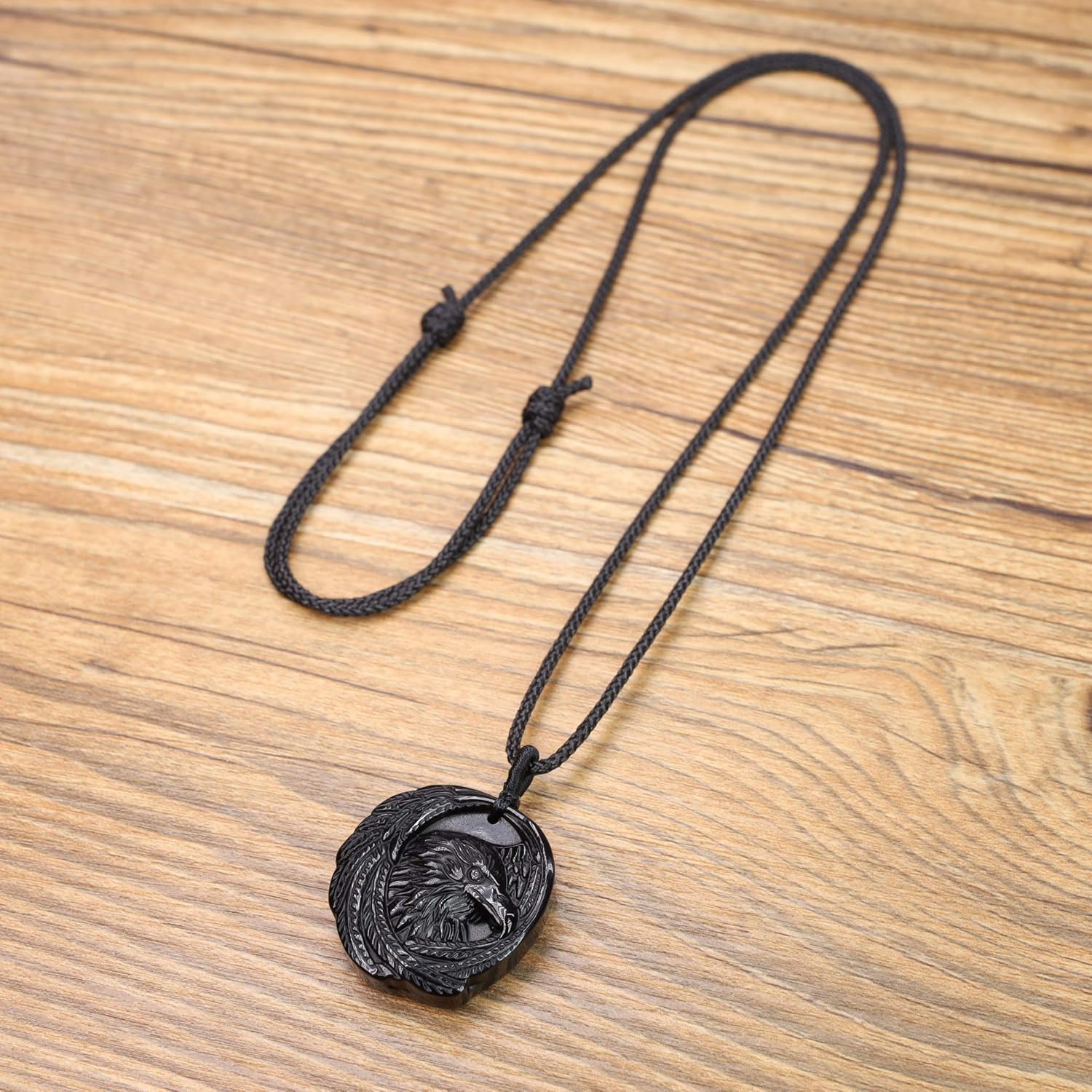 COAI Unisex Halskette mit Obsidian Anhänger