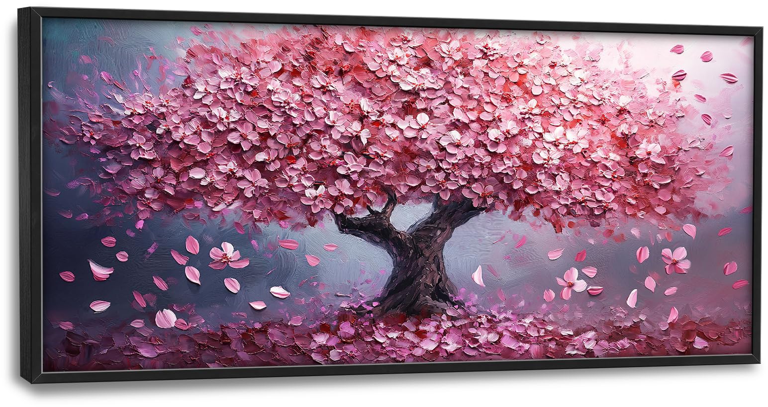 Buddha Lotus Large Wall Art Zen Meditation Wall Decor Spiritual Asian Calming Pictures Canvas Prints Peaceful Buddha Painting Framed Artwork for Yoga Bedroom Living Room Bathroom Home 36"x24"