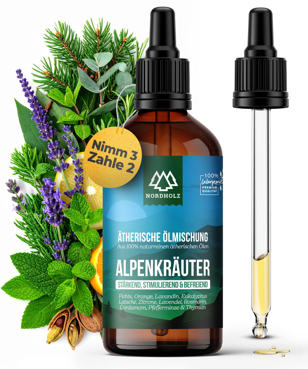 Mountain Pine Oil [100% Natural] - Pharmaceutical Quality Essential Oil from Steam Distillation - Vegan, Laboratory Tested - For Sauna, Diffuser & Aromatherapy