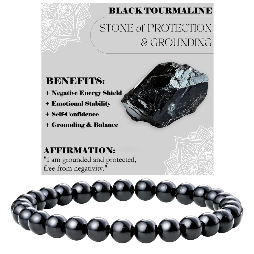 Bivei Pearl Bracelet for Women 6 mm Semi-Precious Stone Stretchy Elastic Jewellery Yoga Gifts