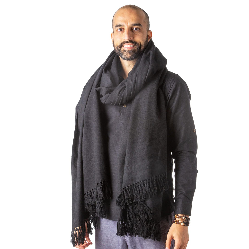 Om Shanti Crafts Meditation Shawl or Meditation Blanket, Shawl/Wrap, Oversize Scarf/Stole. Large. Unisex.