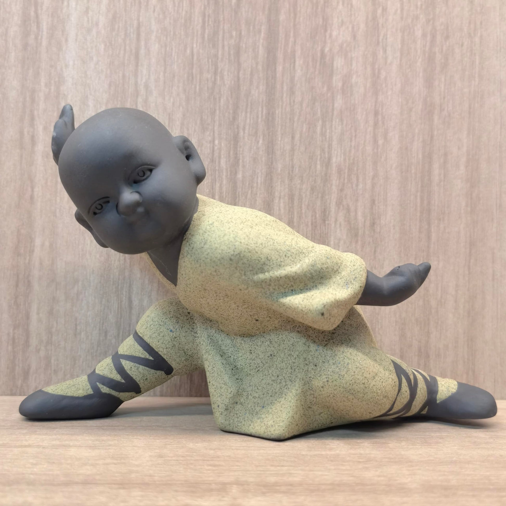 Buddha Figur Statue Mönch Skulptur Tea Tray Dekor Zen Ornament Wetterfest Frostsich Innen und Dekoration für Wohnzimmer Schlafzimmer Balkon Terrasse oder als Geschenk