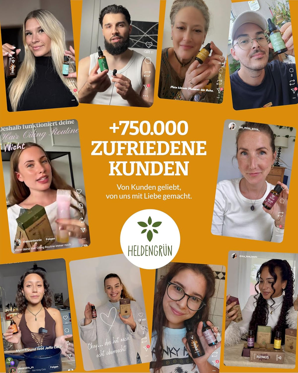 Heldengrün® BIO Orangenöl [100% NATURREIN] Kaltgepresst aus echten Orangen - Orangenöl zum Verzehr - Ätherisches Öl - Duftöl Orange Oil