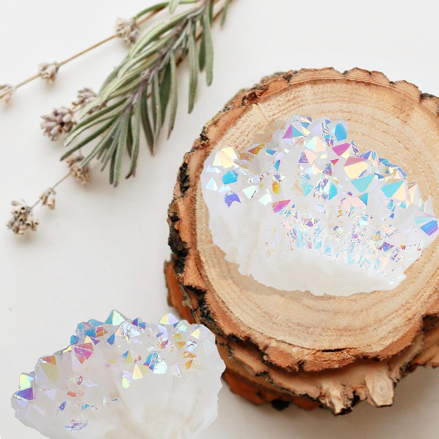 AB Crystal Druse Quartz Druze Crystal Geode Natural Raw Stone Gemstones Energy Irregular Geode Caves Reiki Decoration
