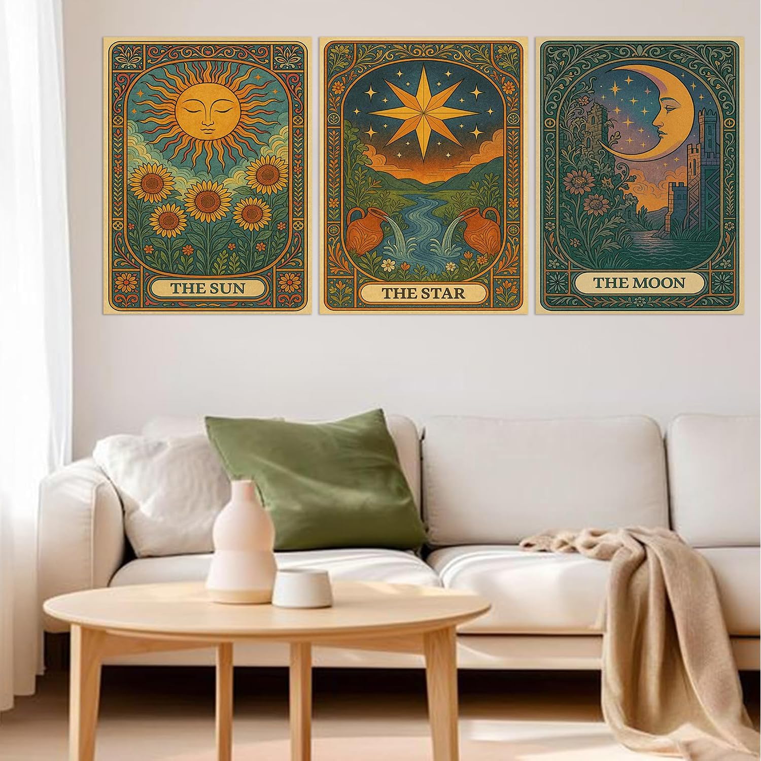 Axquilon 3 Pack Tarot Diamond Art Kits for Adults 12x16 inch