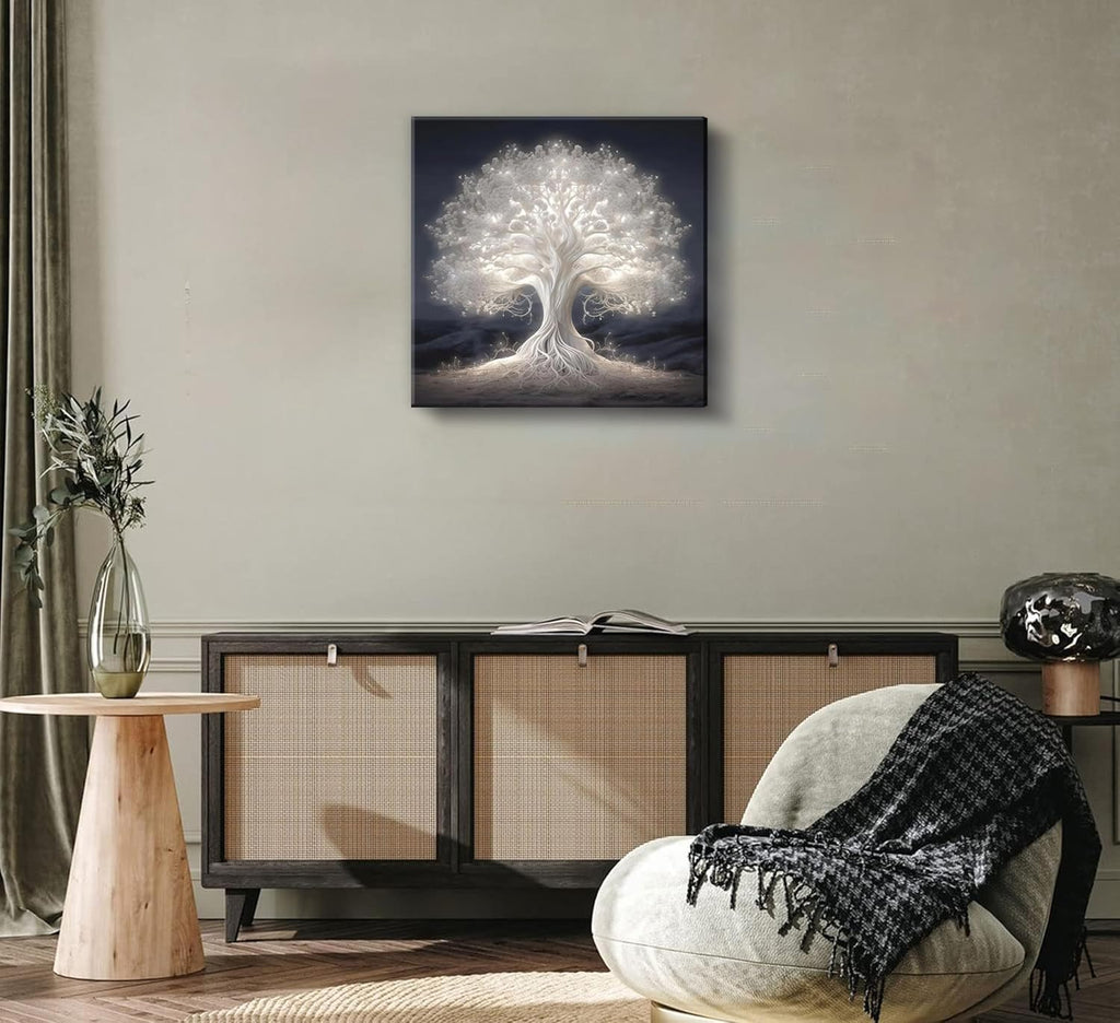 Tree of Life Canvas Wall Art Abstract Myth Tree of Life Painting Picture Wall Decor spiritual office Poster Print Artwork for the Living room office meditation room bedroom hotel Home Decoration