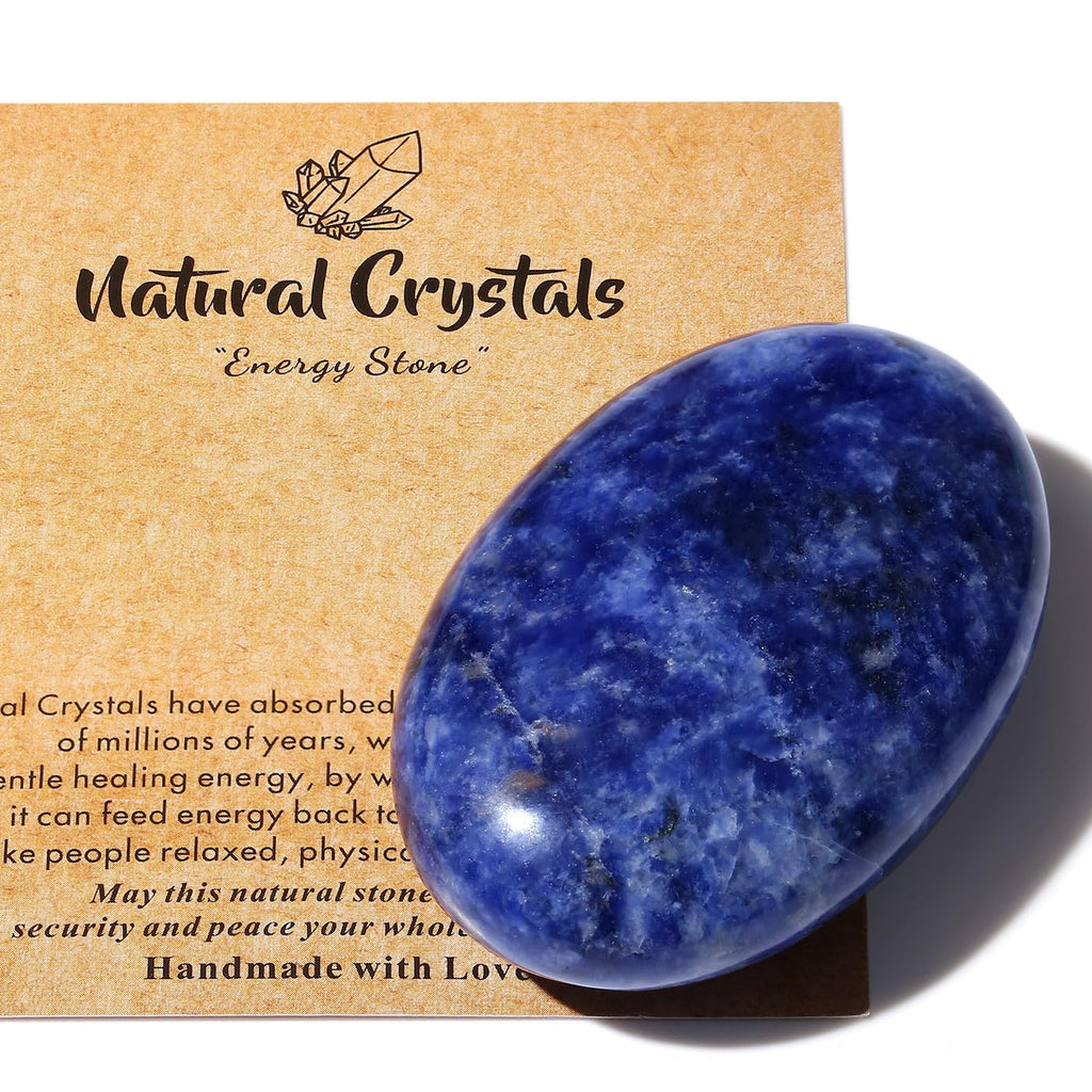 AWARDSEN 1 PCS 2.4" Amethyst Edelsteine Groß, Violett Kristall Oval Heilung Kristall für Reiki Heilung, Wiccan Lieferungen, Balancing Meditation Zubehör