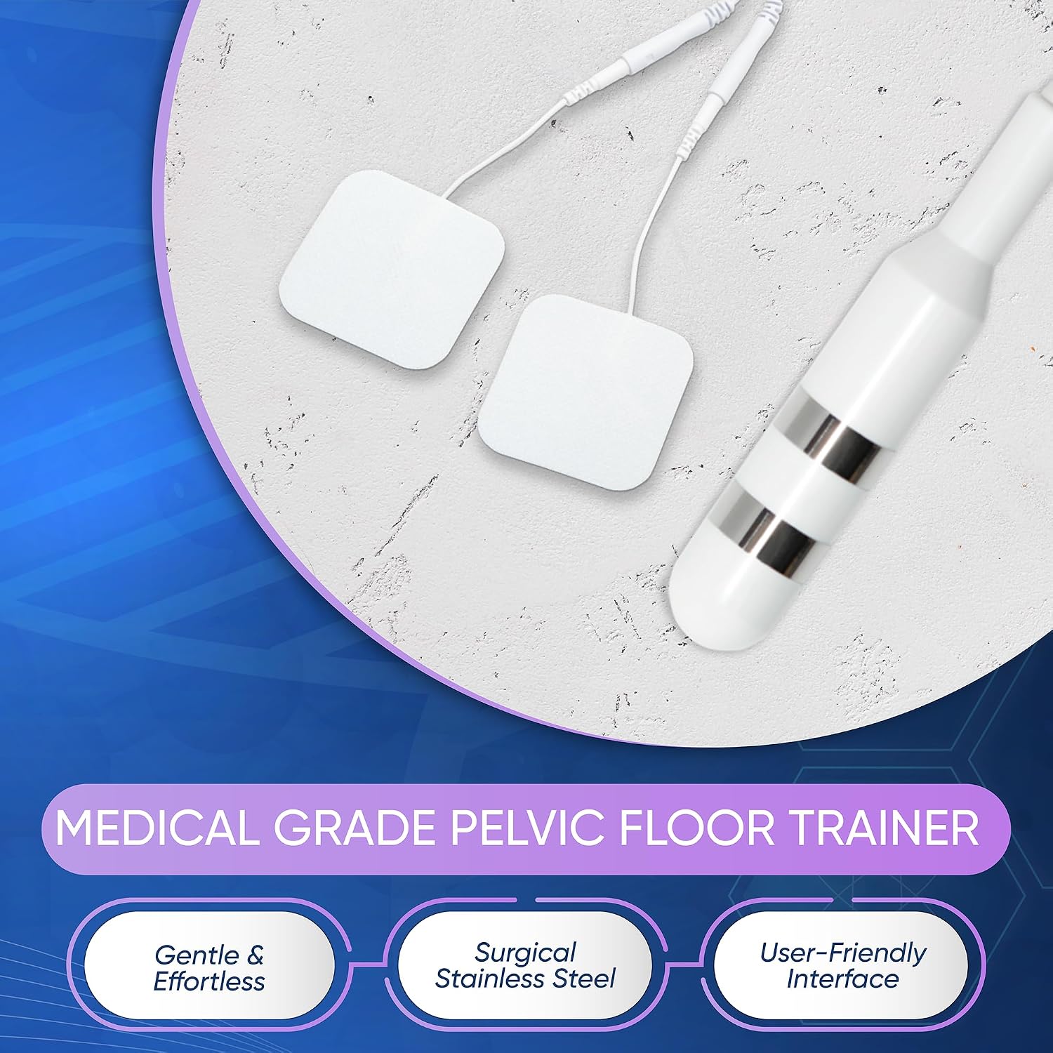 Kegel Toner Plus Biofeedback - Pelvic Floor Exercise Device for Toning and Strengthening, Incontinence - 22 Preset Stim Programs, 6 Biofeedback Games, Full Color LCD Screen, Rechargeable