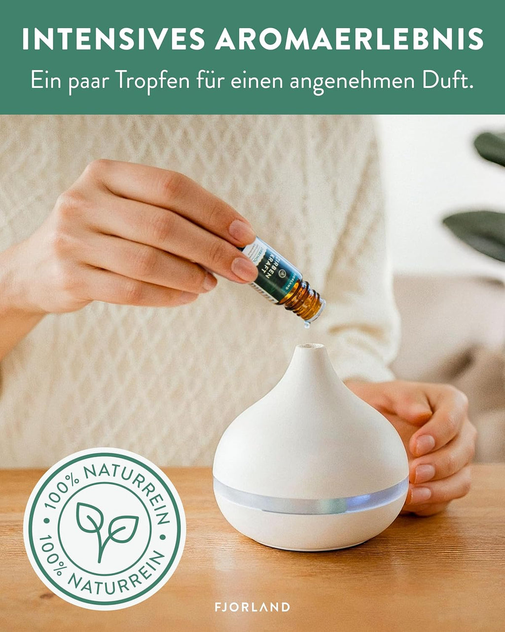 Organic Swiss Pine Oil 10 ml - 100% Natural & Essential - Wild Growth from Austria - Swiss Pine Oil for Diffuser, Oil Burner & Room Fragrance