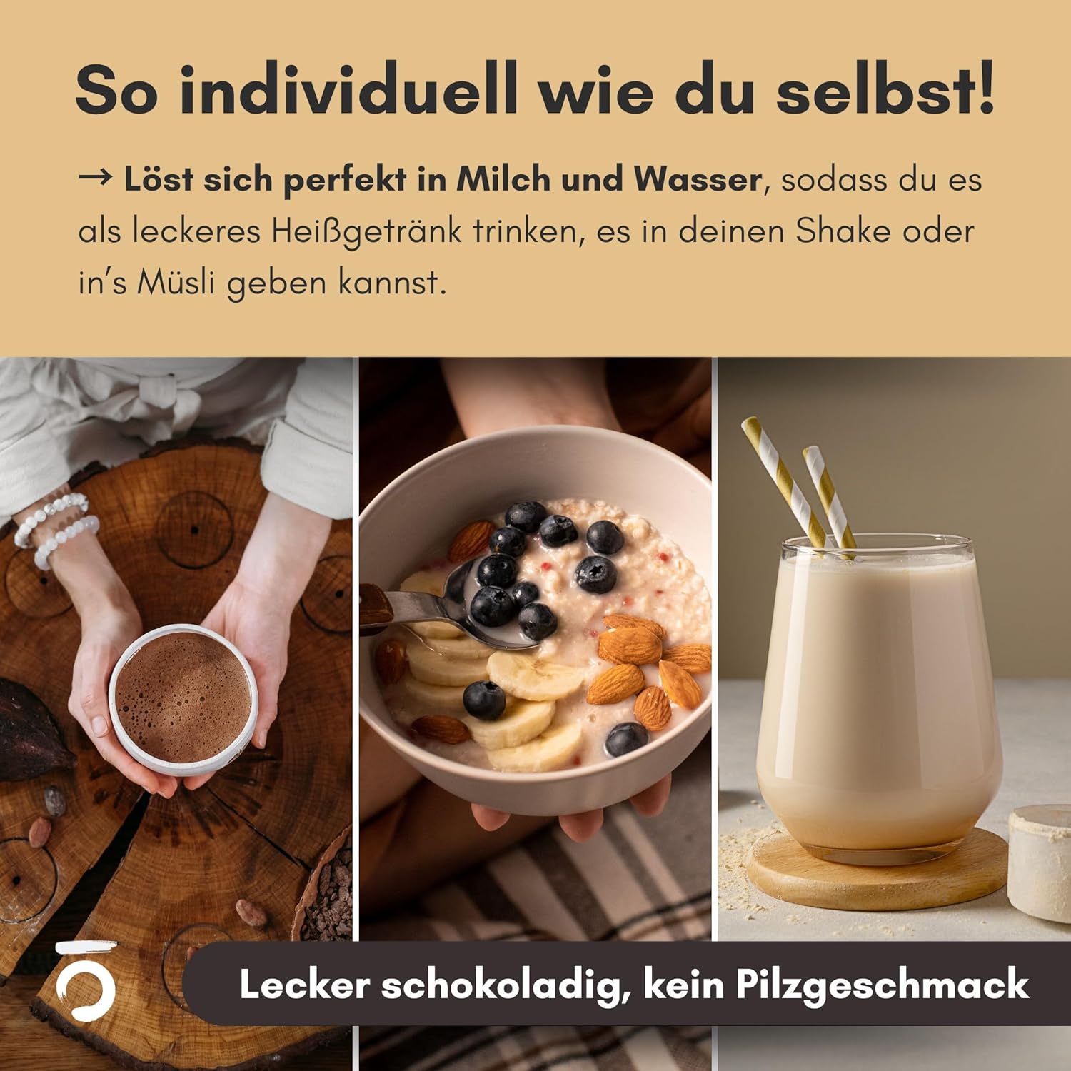 Yagcho – Ashwagandha Komplex 12x150g I Mit Reishi, Rosenwurz & Cordyceps I Ohne Zusatzstoffe – vegan & laborgeprüft I Adaptogene Kombination für deinen Alltag – Nahrungsergänzung