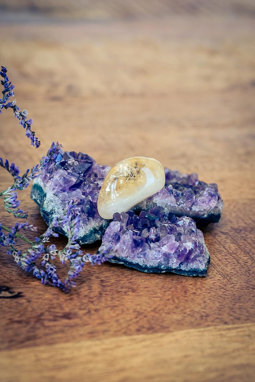 Amethyst Kristalle | 100% naturbelassene Drusenstücke | 3er Set