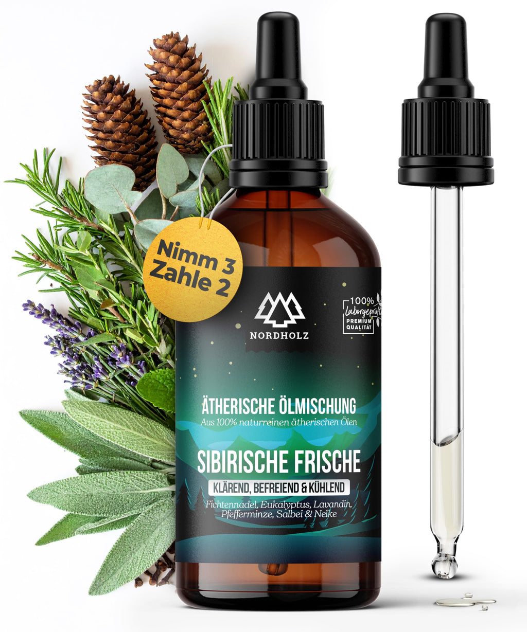 Mountain Pine Oil [100% Natural] - Pharmaceutical Quality Essential Oil from Steam Distillation - Vegan, Laboratory Tested - For Sauna, Diffuser & Aromatherapy