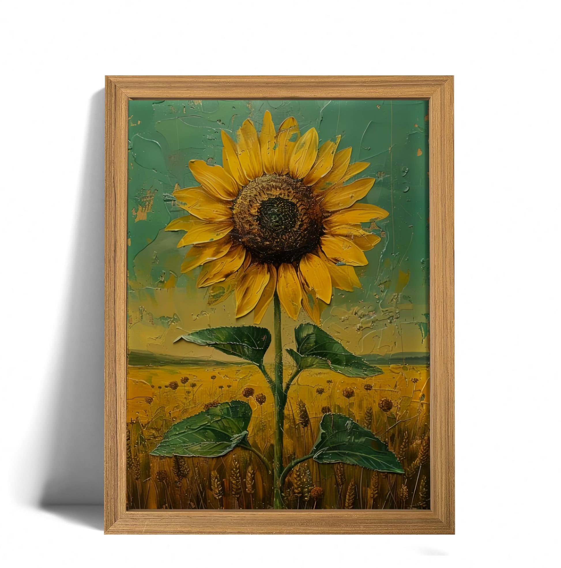 Praying Angel Wall Art – Spiritual Canvas Print, Colored Winged Angel Oil Painting Style Christian Religious Picture poster，Spiritual Blue and Pastel Tones Wall Decor for Bedroom, Prayer Room, Christian Gift, Wood Frame 12x16in