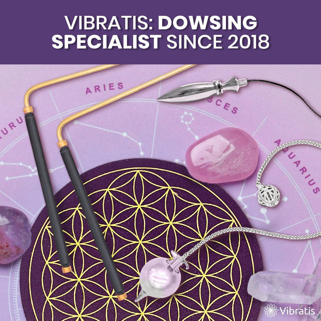 VIBRATIS Wünschelrute aus Messing und Kupfer – Hochwertige Wünschelrute für Energiearbeit und Radiästhesie