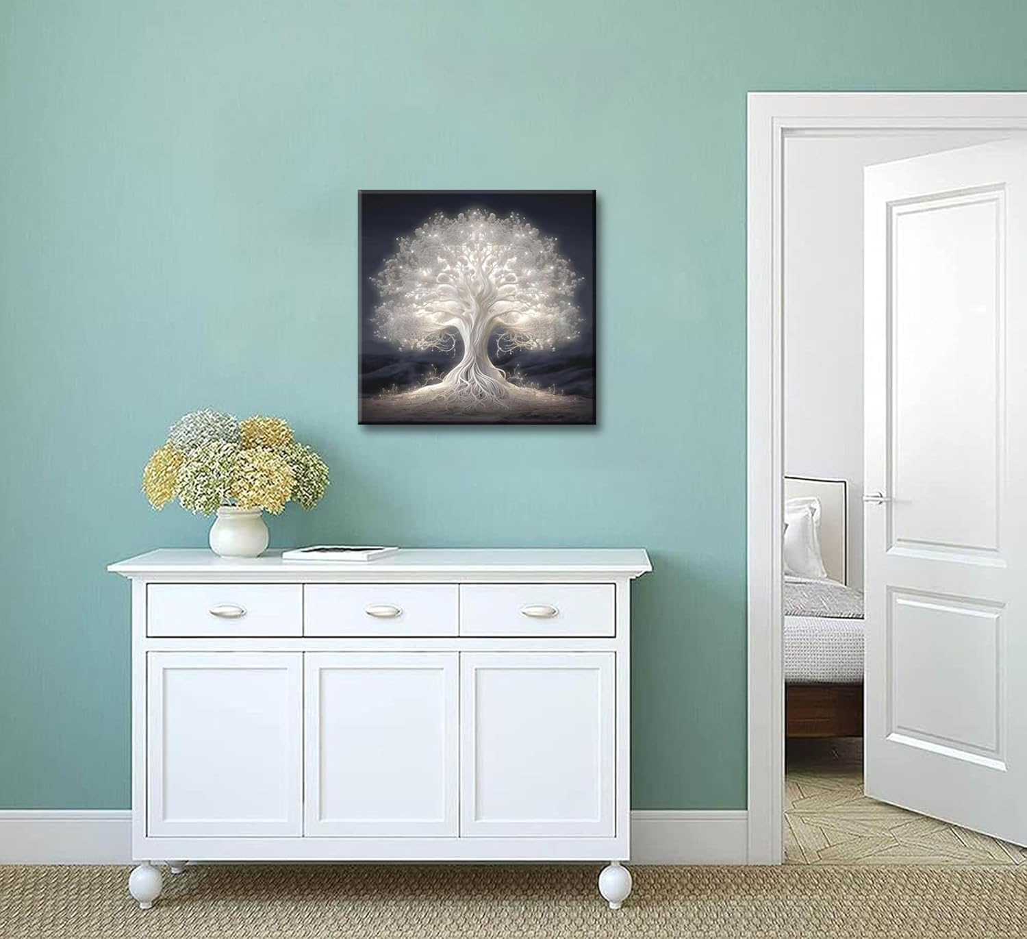 Tree of Life Canvas Wall Art Abstract Myth Tree of Life Painting Picture Wall Decor spiritual office Poster Print Artwork for the Living room office meditation room bedroom hotel Home Decoration