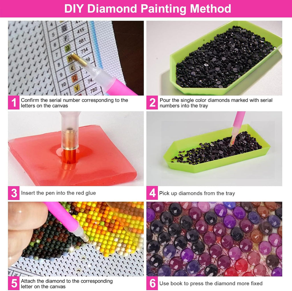 ARTGOTO Extra Large Diamond Painting Kit for Adults Guardian Angel B