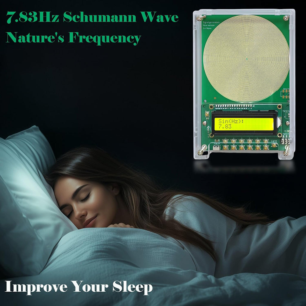 Adjustable Frequency Generator for Healing (0.01Hz-299kHz), 7.83Hz Schumann Resonance Generator, Sine Wave Frequency Healing Device for Improving Sleep & Meditation, USB Powered