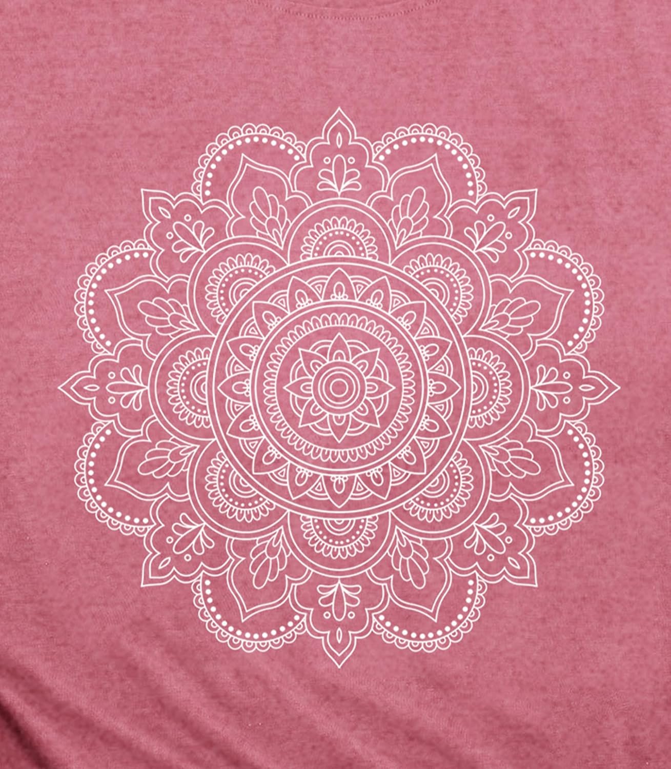 Wlen Boho Meditation Shirt for Women Yoga Mandala T-Shirts Pilates Tee Tops