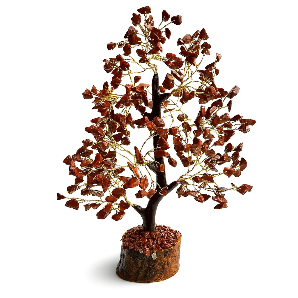 Edelsteinbaum - Kristallbaum Glücksbaum mit Echten Steinen - 7 Chakra Baum für Energieausgleich, Harmonischer Heilstein Baum, Deko Edelstein Baum für Meditation und Heilung - Steinbaum