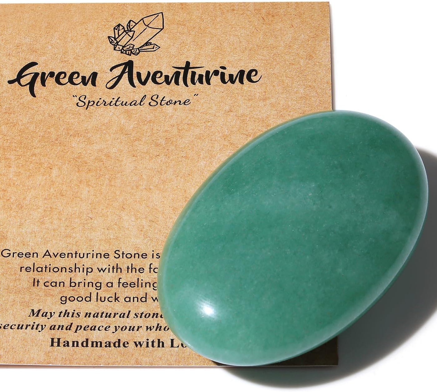 1 PCS 2.4" Grün Aventurin Edelsteine Groß, Kristall Oval Heilung Kristall für Reiki Heilung, Wiccan Lieferungen, Balancing Meditation Zubehör