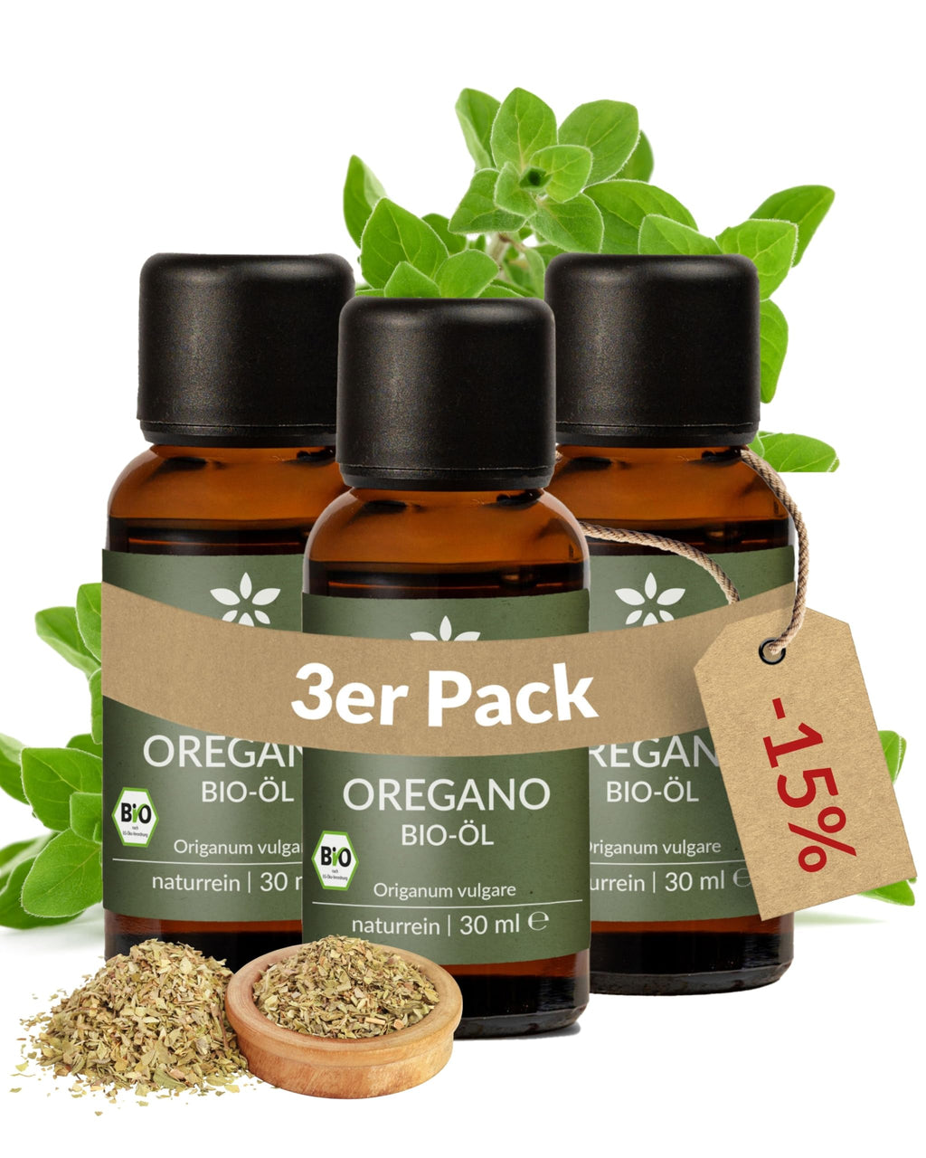 Heldengrün® BIO Orangenöl [100% NATURREIN] Kaltgepresst aus echten Orangen - Orangenöl zum Verzehr - Ätherisches Öl - Duftöl Orange Oil