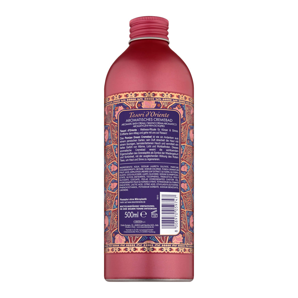 Tesori d'Oriente | Cremebad 'Hammam' | aromatisches Bad mit Argan-Öl und Orangenblüte | Körperpflege für die Badewanne | Ritual für Körper & Sinne | 500 ml