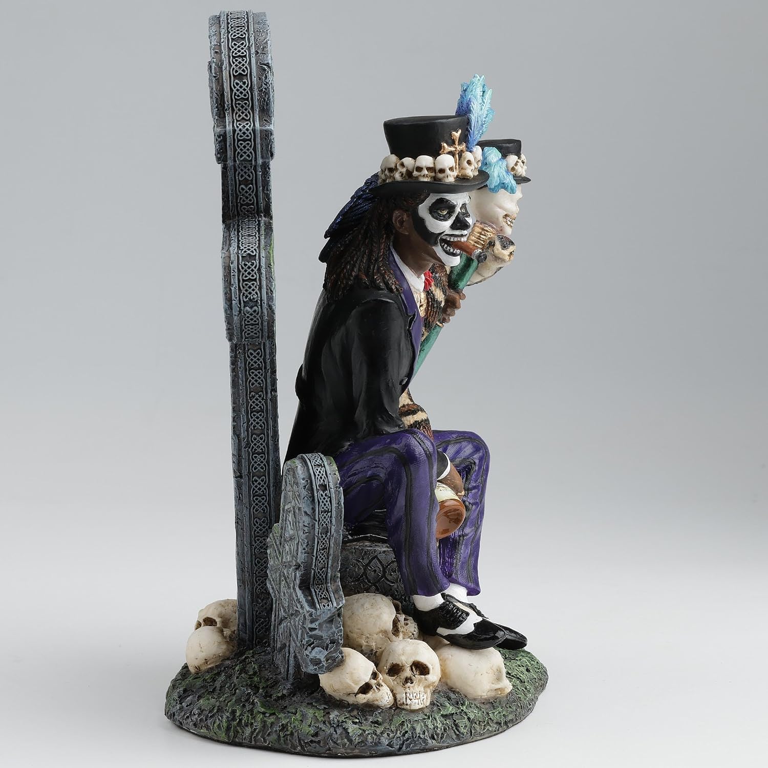 Veronese Design 7 1/2 Inch Baron Samedi The Voodoo Lord of The Dead Polystone Hand Painted Statue Home Decoration Gift