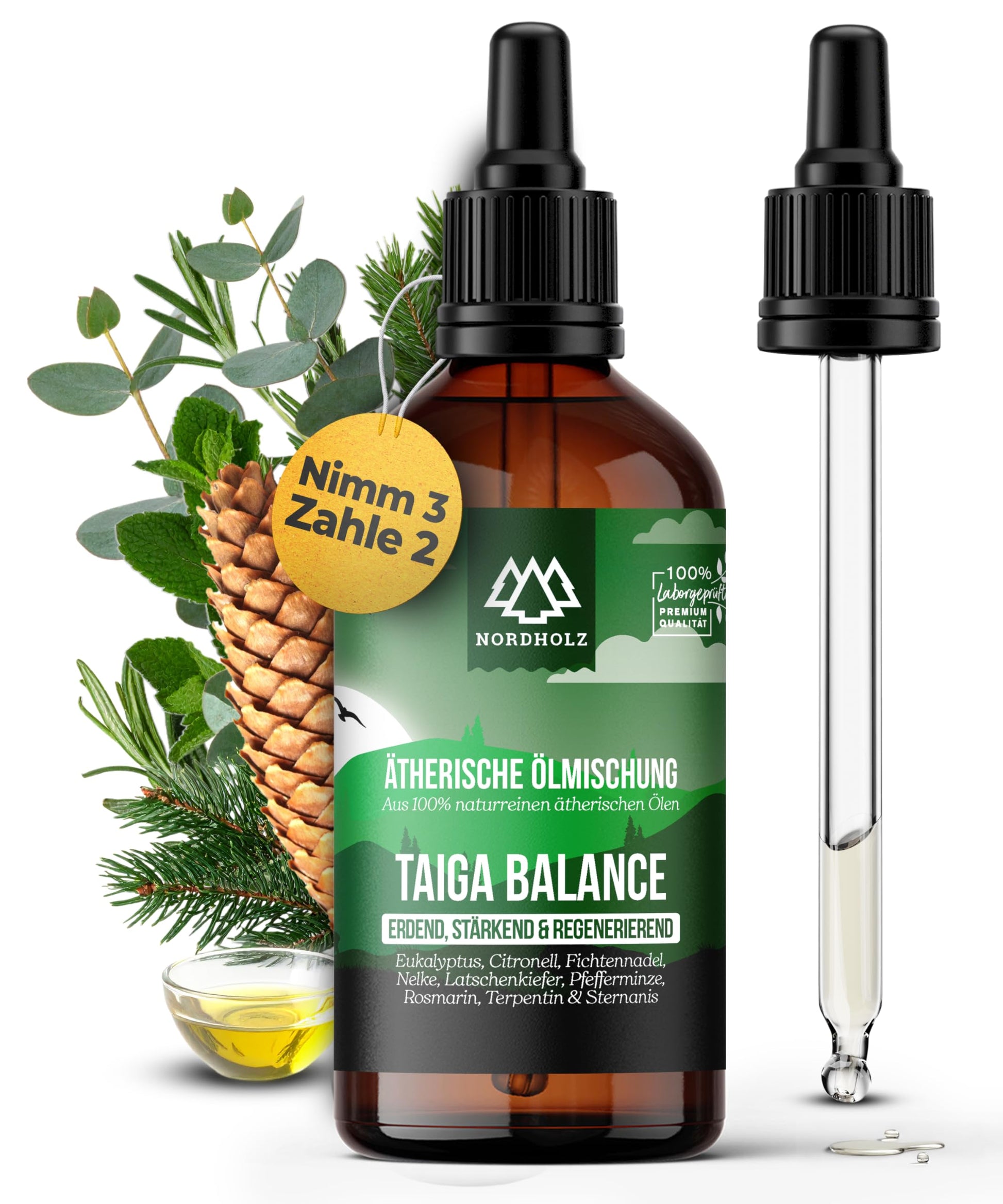 Cedarwood Oil [100% Natural] Woody & Warm - Pharmaceutical Quality Essential Cedar Oil from Gentle Distillation - Laboratory Tested - For Sauna, Diffuser & Aromatherapy