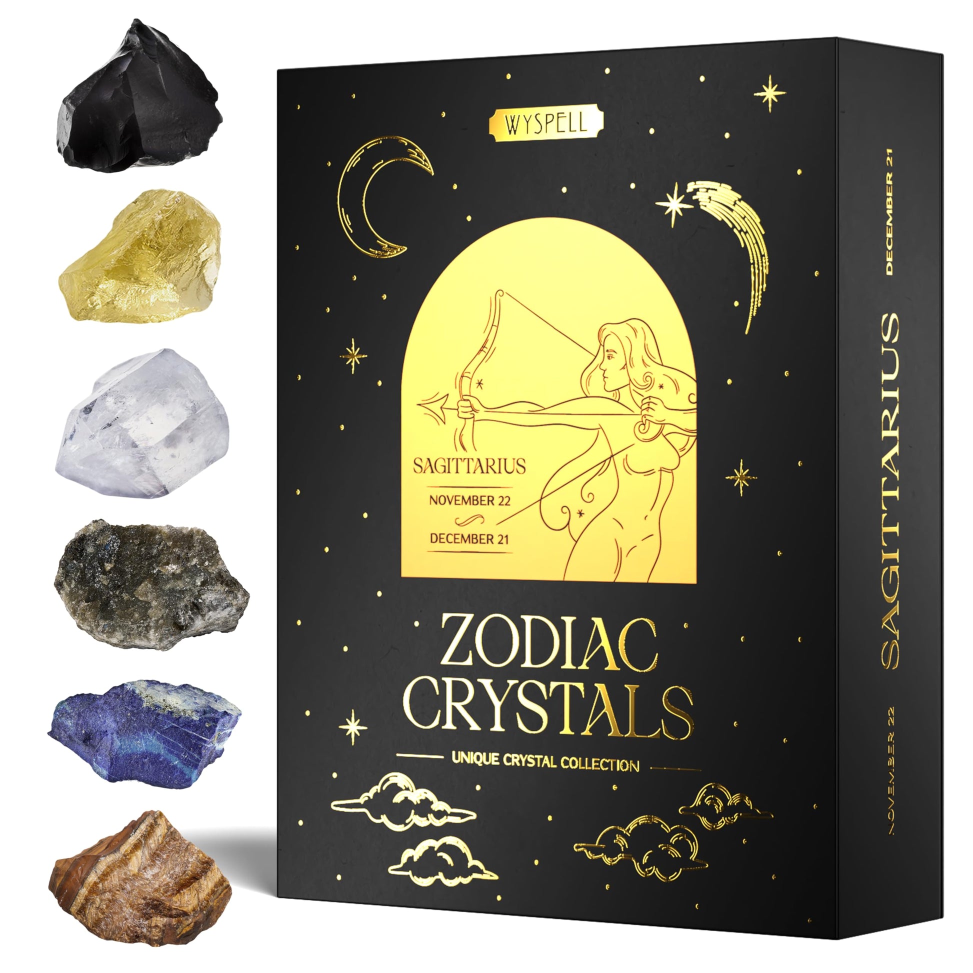 Bulk Crystals and Healing Stones 50 PCS - Real Mini Crystals for Spell Jars | Natural Crystals & Selenite Stick - Healing Crystal Set for Witchcraft Supplies - Beginners Set - Perfect Spiritual Gift