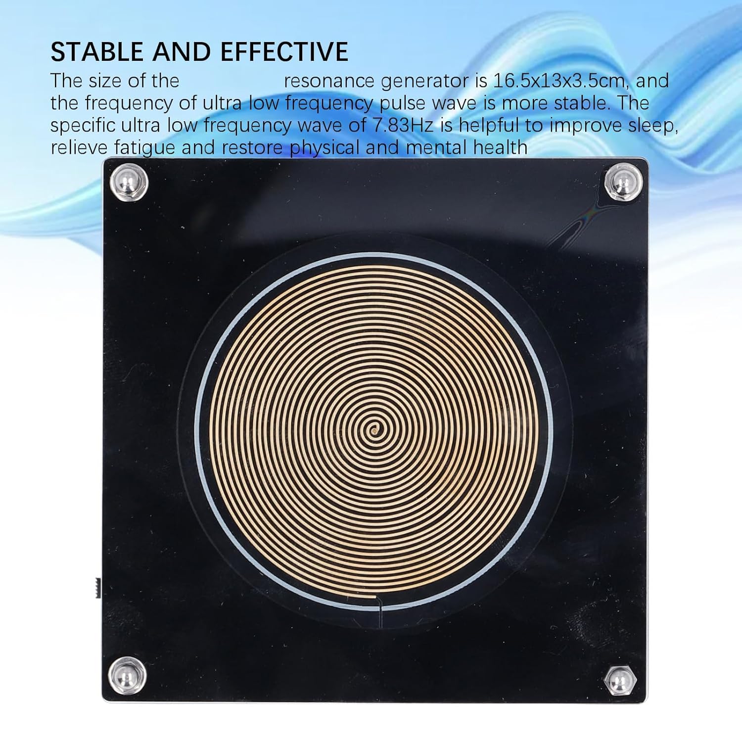 schuman Frequenz Gerät, 7.83Hz schuman Frequenz Generator Tragbarer schuman Frequenzgenerator Niederfrequenz Impulsgenerator, für Klangverbesserung Relexationsschlaf