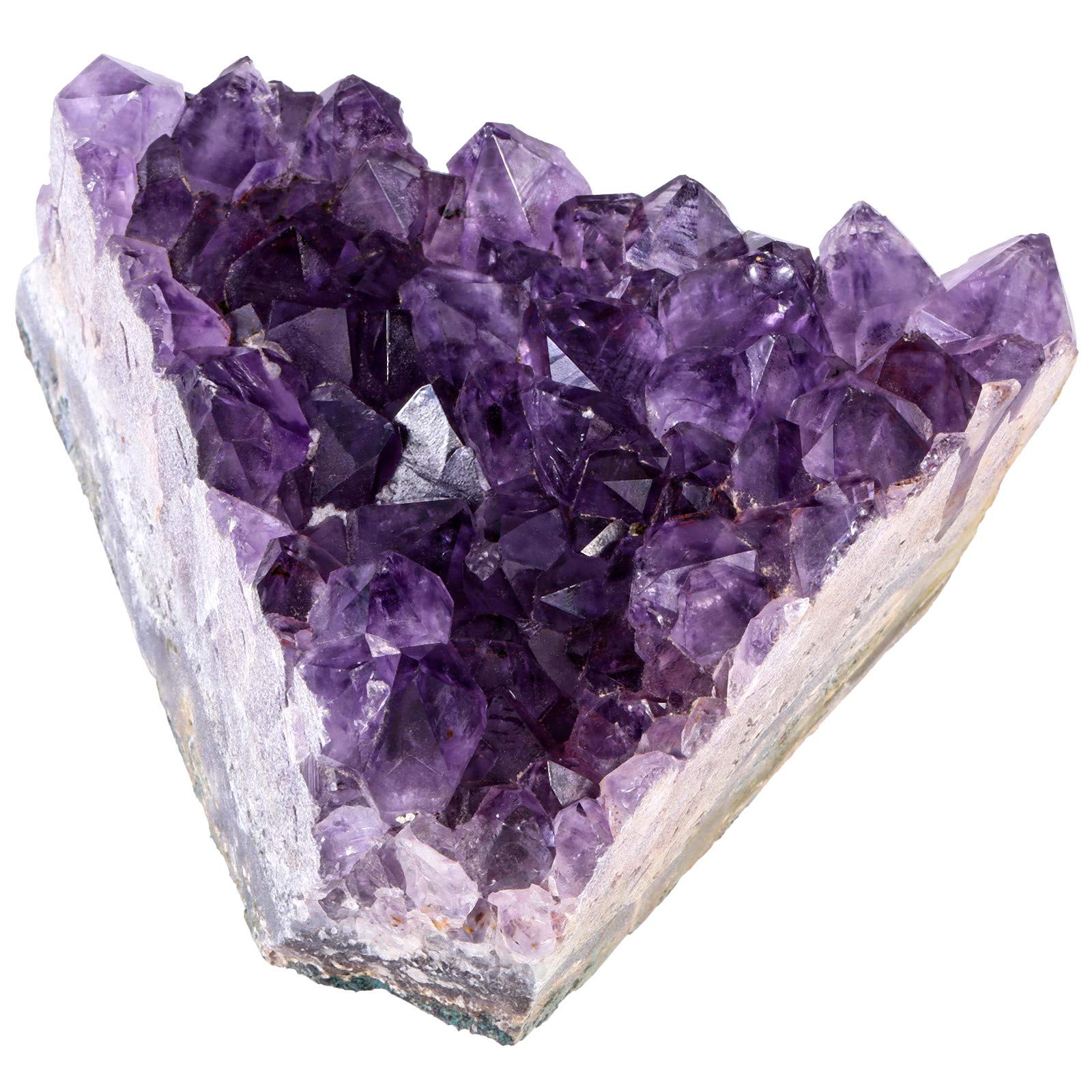 Natürlichen Amethyst Drusensegment Rohstück, Unregelmäßige Naturstück Dekorative Steine Drusenstück, Reiki Heilung Kristall Cluster Specimen Edelstein Fengshui Ornamente