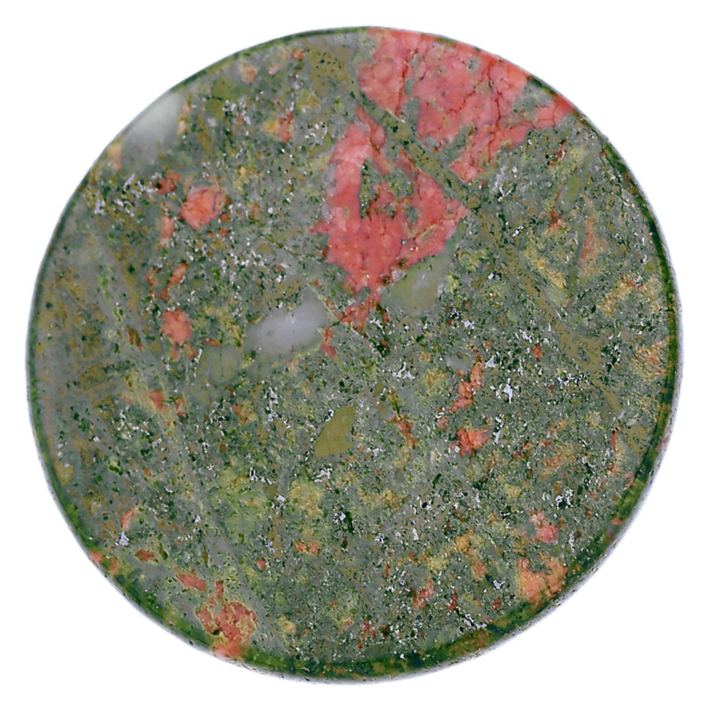 Morella Damen Coin 33 mm Edelstein Chakren Scheibe Halsketten-Anhänger