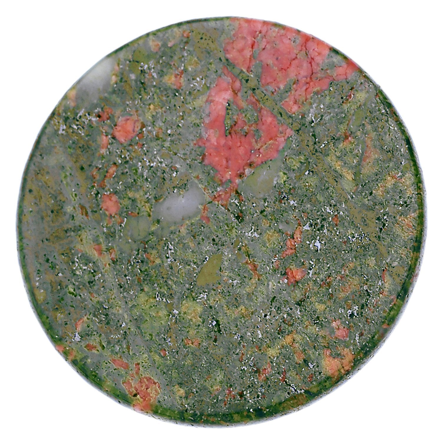 Morella Damen Coin 33 mm Edelstein Chakren Scheibe Halsketten-Anhänger