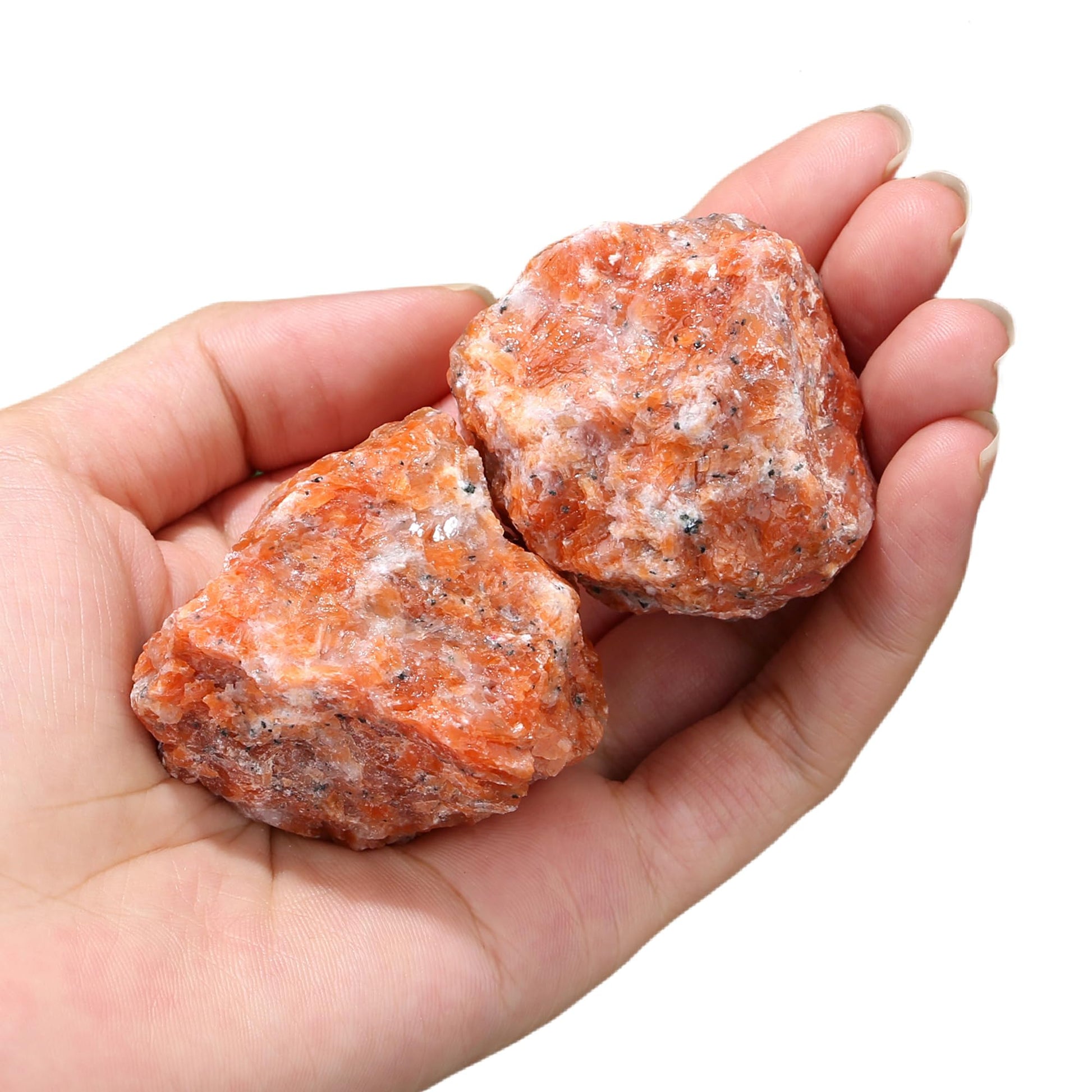 2 Pieces African Bloodstone Large Crystals Rough Stone Set Crystal Spiritual Stones Premium Water Stones Esoteric Gifts 4.5-5.5cm