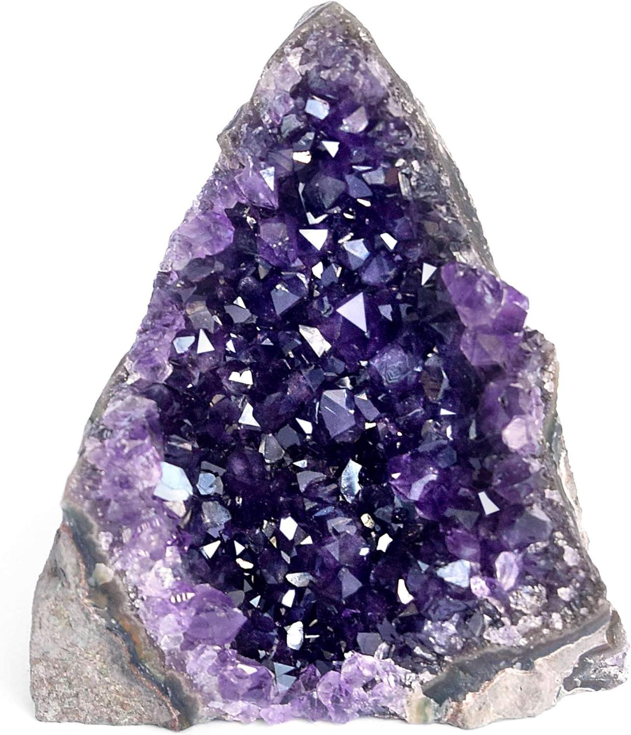 Deep Purple Project Amethyst Druse Stein Echt (250 gramm bis 500), Amethyst Geode Groß, Kristalldruse aus Uruguay