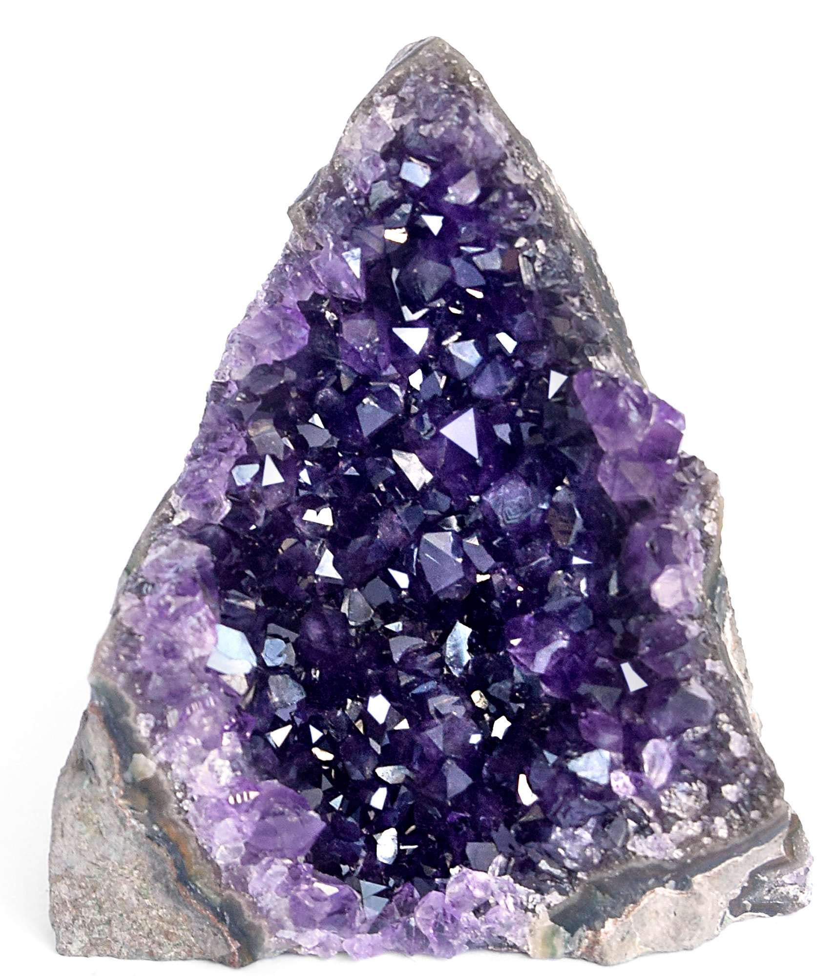 Deep Purple Project Amethyst Druse Stein Echt (250 gramm bis 500), Amethyst Geode Groß, Kristalldruse aus Uruguay